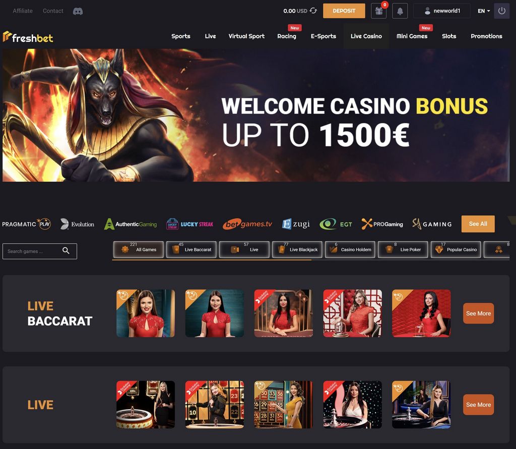 FreshBet Online casino 2025