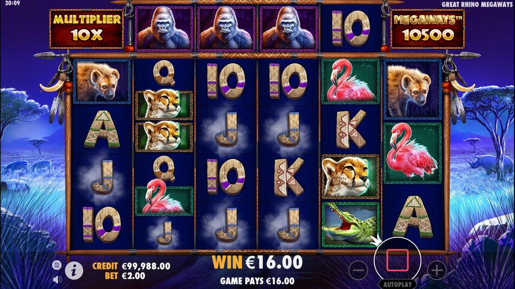 Great Rhino Megaways Demo - Play Free Slot Video Game