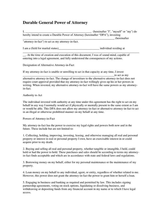 Understanding the Car Power of Attorney Type